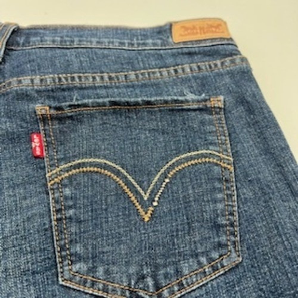 Levi's 515 Bootcut Jeans‎ Womens 14M Blue Medium Wash Mid Rise Stretch Denim